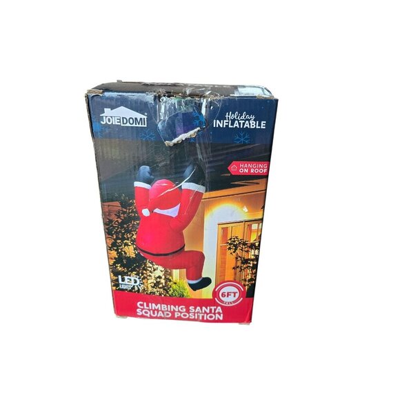 Joiedomi Holiday Inflatable Climbing Santa 6FT Tall Indoor Outdoor LED Lights - Picture 5 of 6